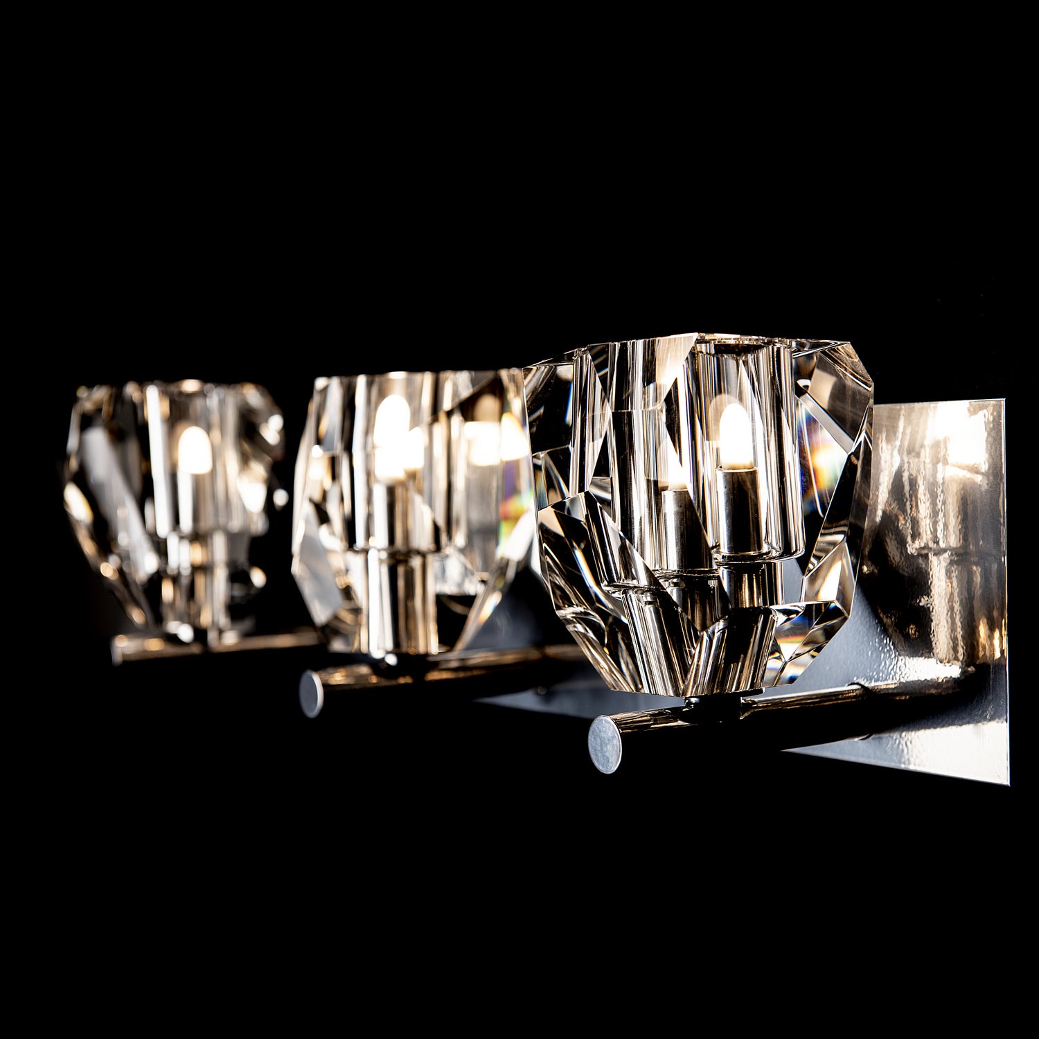 Hubbardton Forge - 201322-SKT-85-CR - Gatsby 3-Light Bath Sconce - Gatsby - Sterling