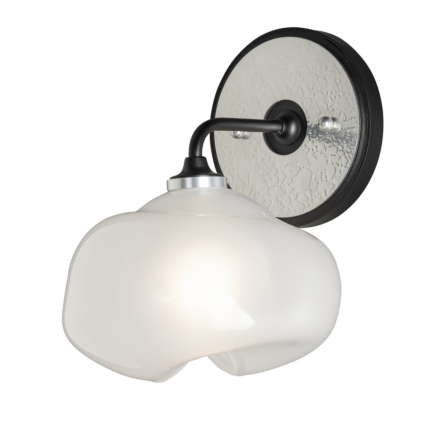 Hubbardton Forge - 201340-SKT-10-85-FD0710 - Ume 1-Light Curved Arm Bath Sconce - Ume - Black