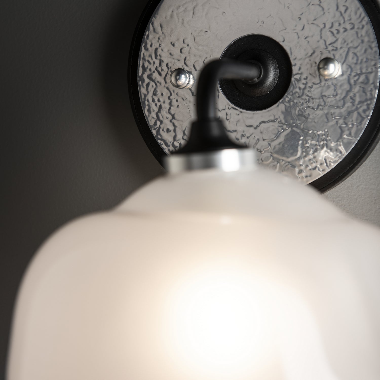 Hubbardton Forge - 201340-SKT-10-85-FD0710 - Ume 1-Light Curved Arm Bath Sconce - Ume - Black