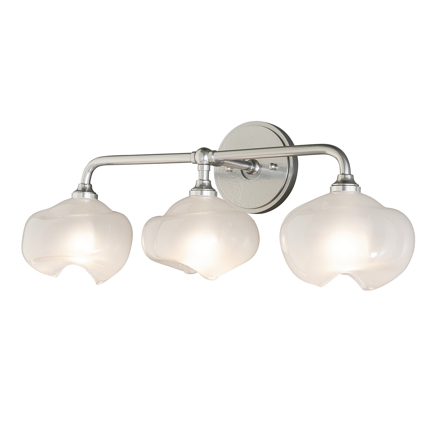 Hubbardton Forge - 201342-SKT-85-85-FD0710 - Ume 3-Light Curved Arm Bath Sconce - Ume - Sterling