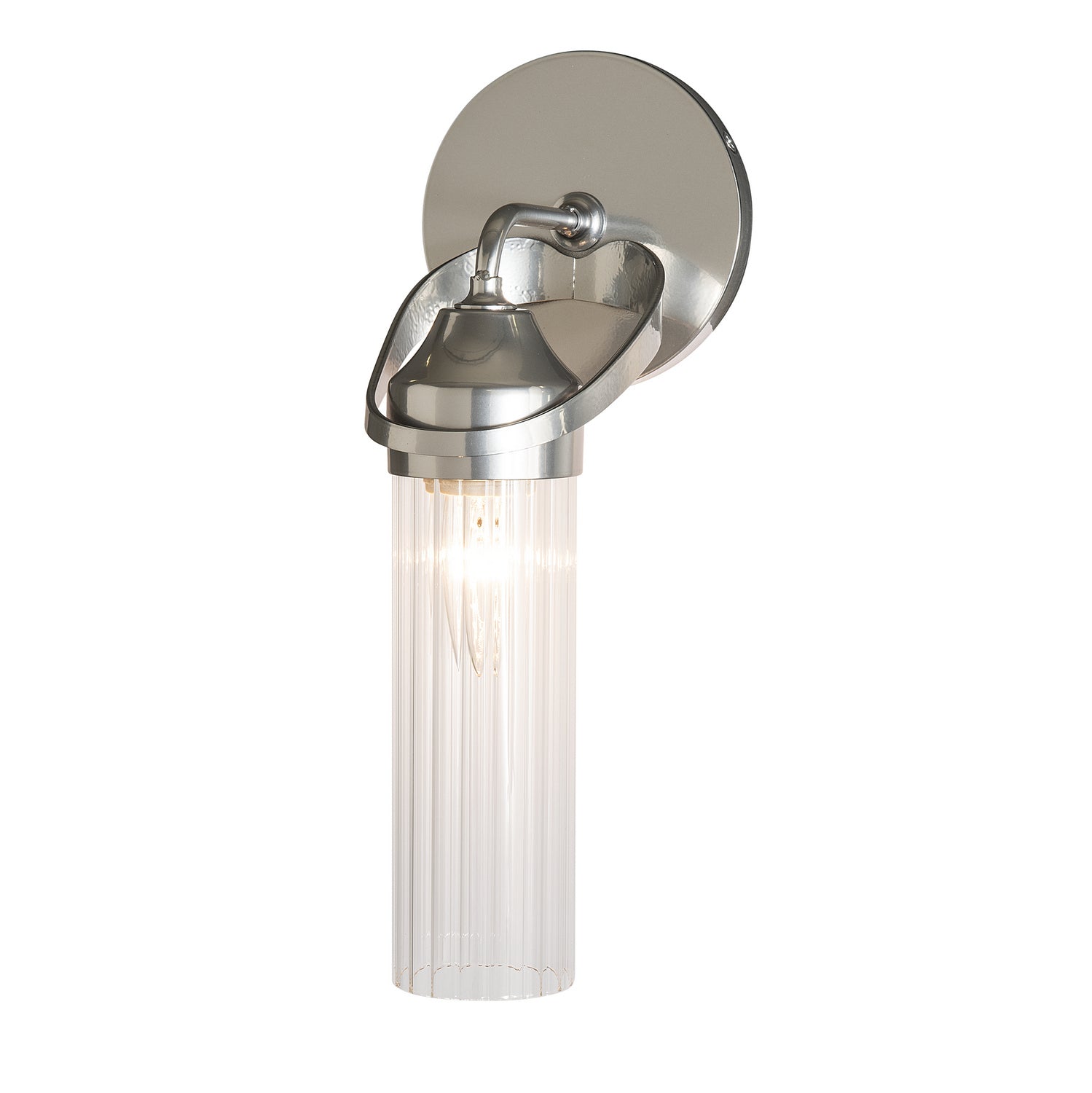 Hubbardton Forge - 201344-SKT-85-ZM0634 - One Light Bath Sconce - Bow - Sterling