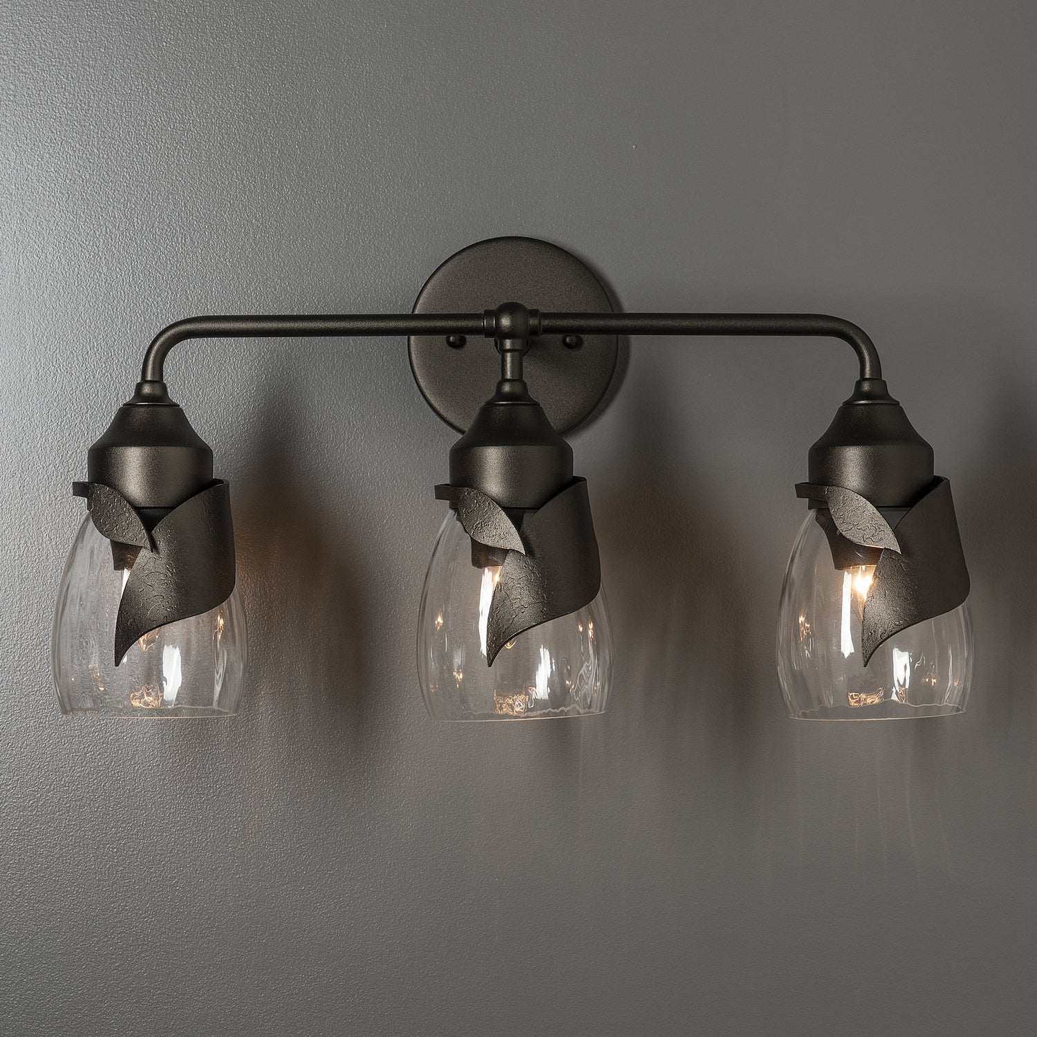 Hubbardton Forge - 201352-SKT-14-LL0330 - Lapas 3-Light Bath Sconce - Lapas - Oil Rubbed Bronze
