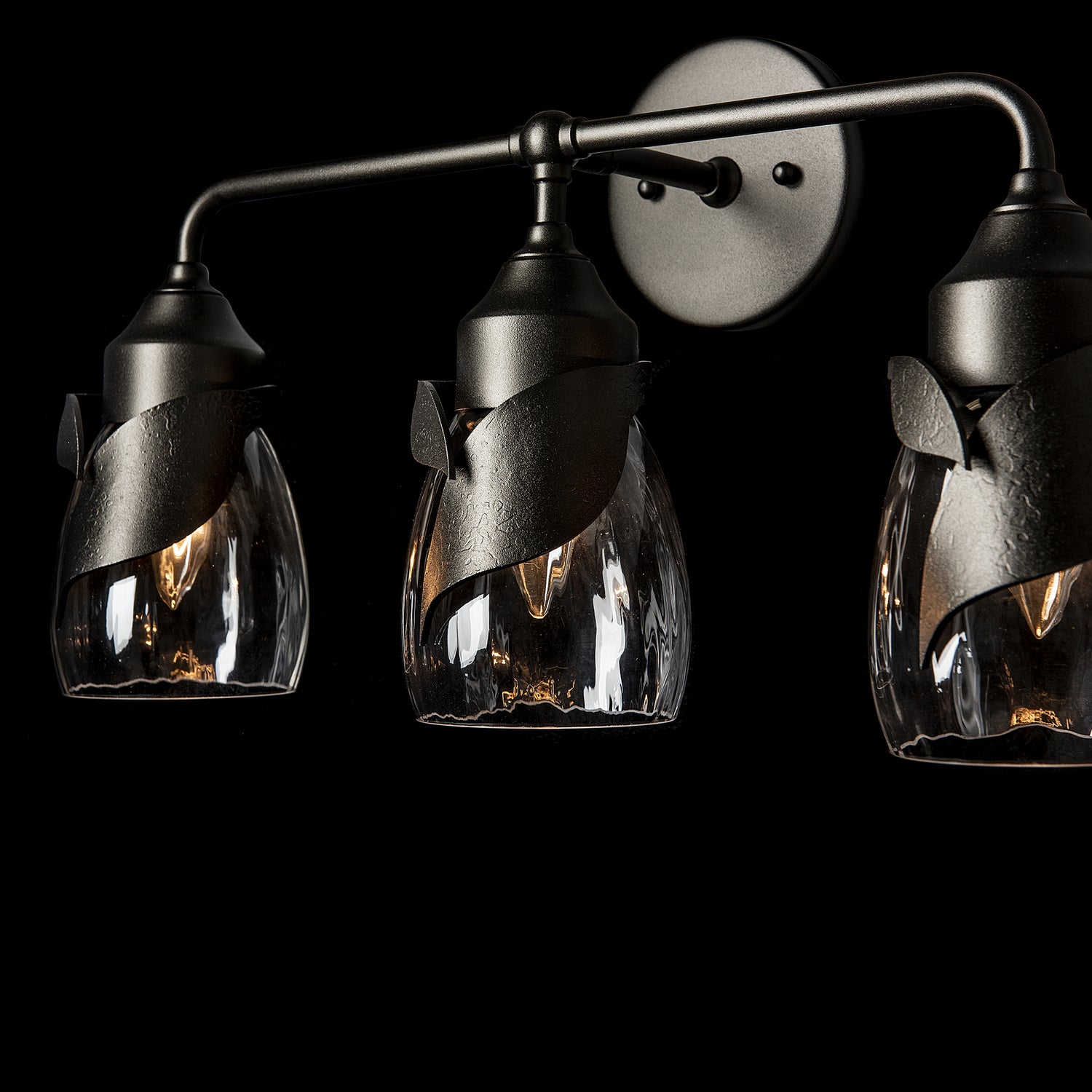 Hubbardton Forge - 201352-SKT-14-LL0330 - Lapas 3-Light Bath Sconce - Lapas - Oil Rubbed Bronze