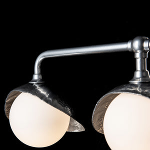 Hubbardton Forge - 201373-SKT-85-85-GG0711 - Three Light Bath Sconce - Brooklyn - Sterling