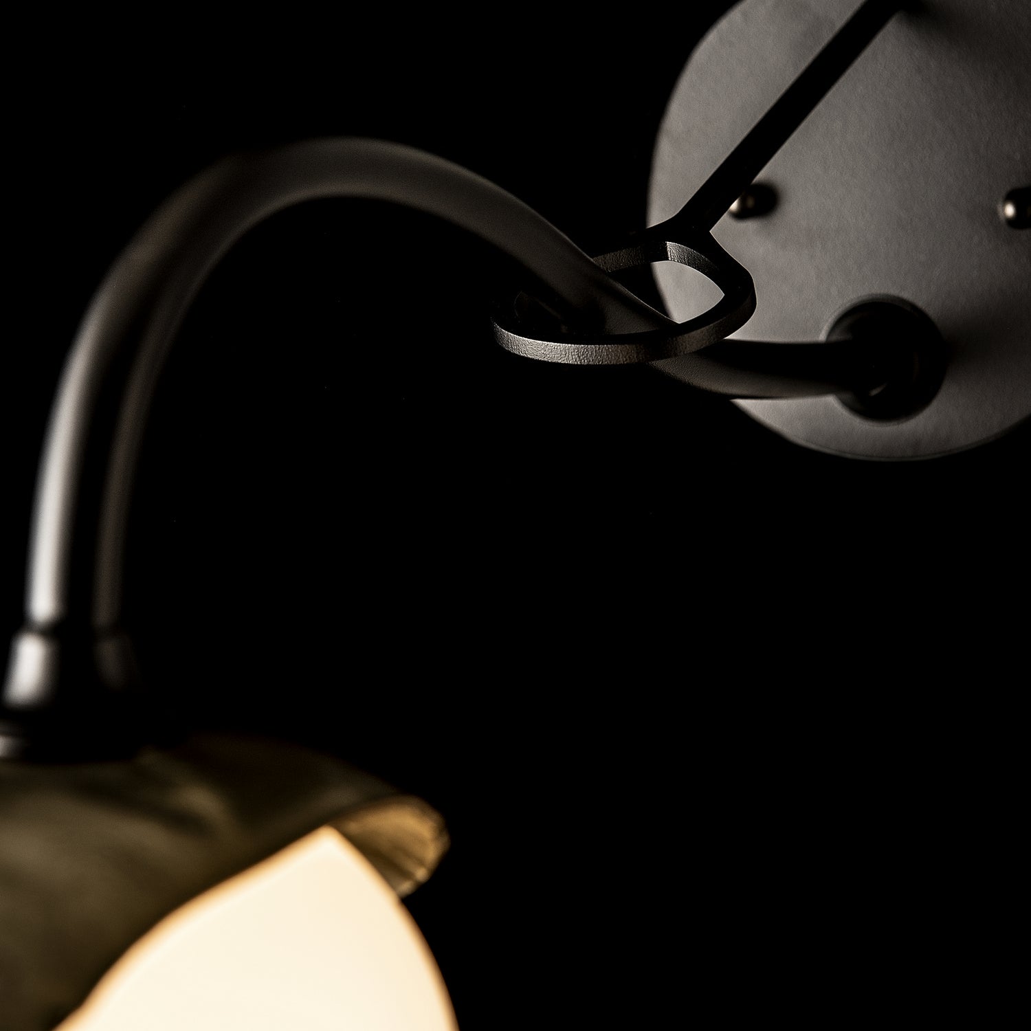 Hubbardton Forge - 201376-SKT-10-86-GG0711 - Brooklyn 1-Light Single Shade Long-Arm Sconce - Brooklyn - Black