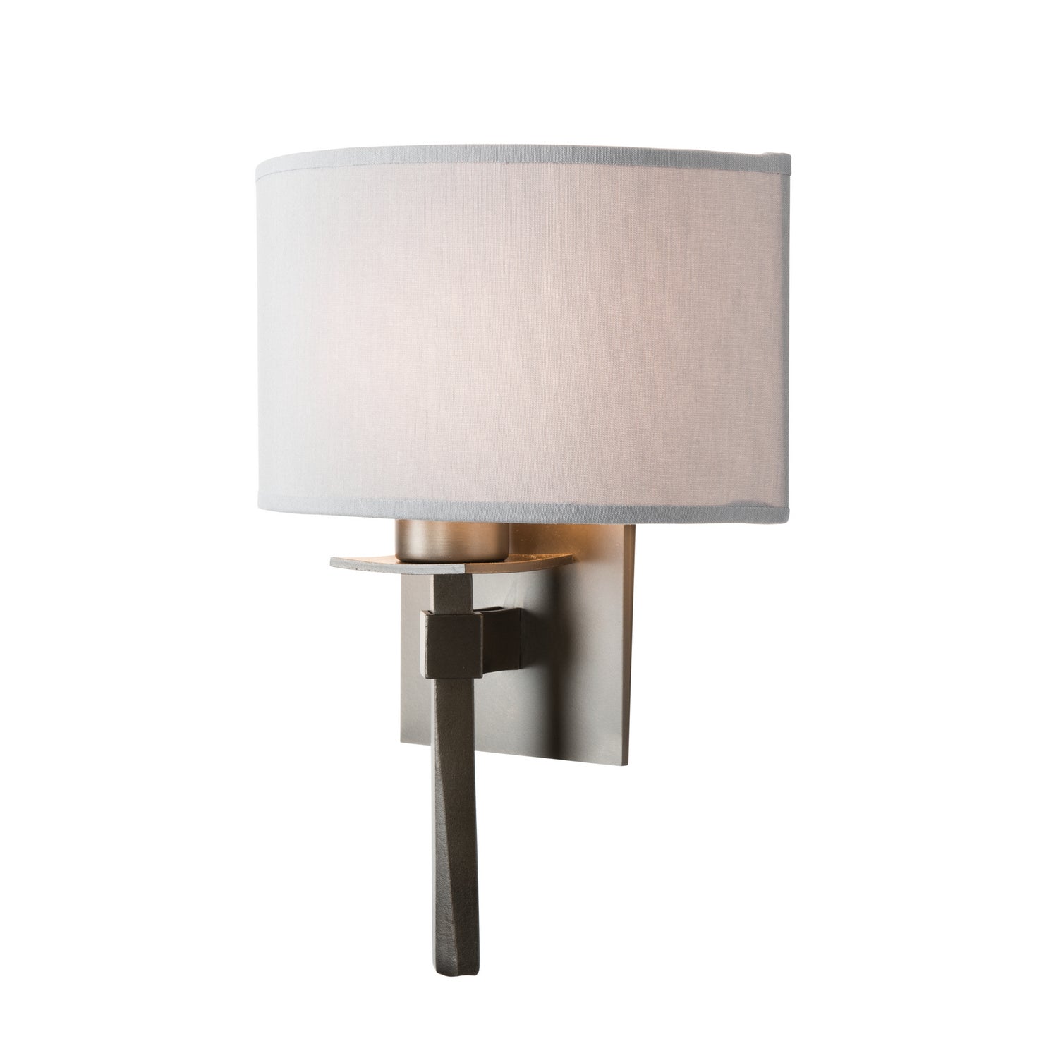 Hubbardton Forge - 204826-SKT-07-SF1092 - Beacon Hall Half Drum Shade Sconce - Beacon Hall - Dark Smoke