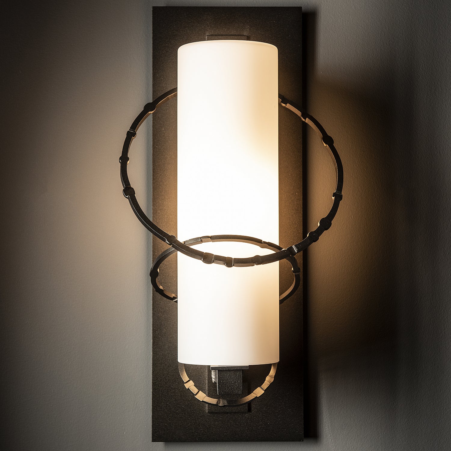 Hubbardton Forge - 302401-SKT-14-GG0066 - One Light Outdoor Wall Sconce - Olympus - Coastal Oil Rubbed Bronze