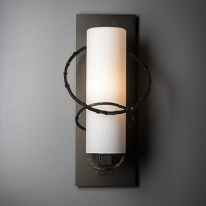 Hubbardton Forge - 302402-SKT-14-GG0034 - One Light Outdoor Wall Sconce - Olympus - Coastal Oil Rubbed Bronze