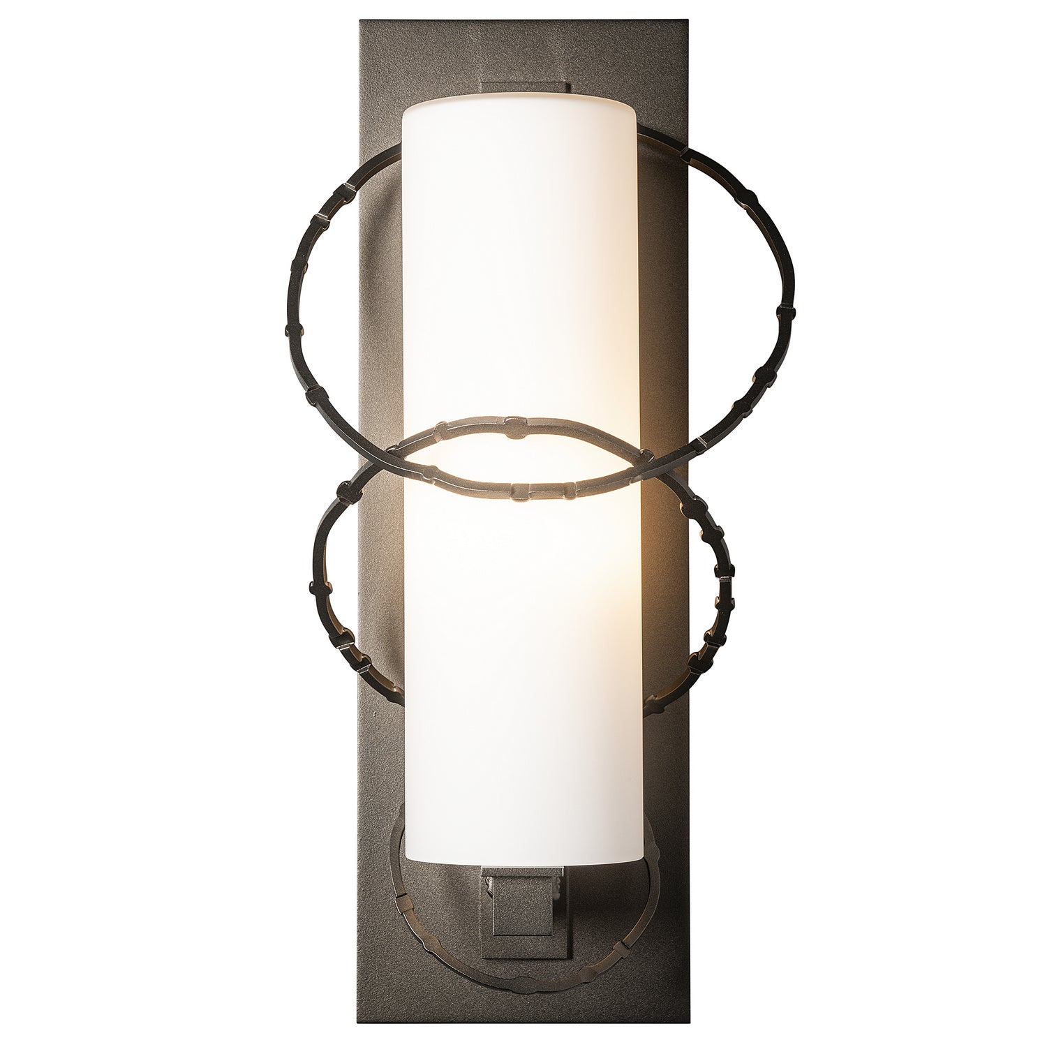 Hubbardton Forge - 302403-SKT-14-GG0037 - One Light Outdoor Wall Sconce - Olympus - Coastal Oil Rubbed Bronze