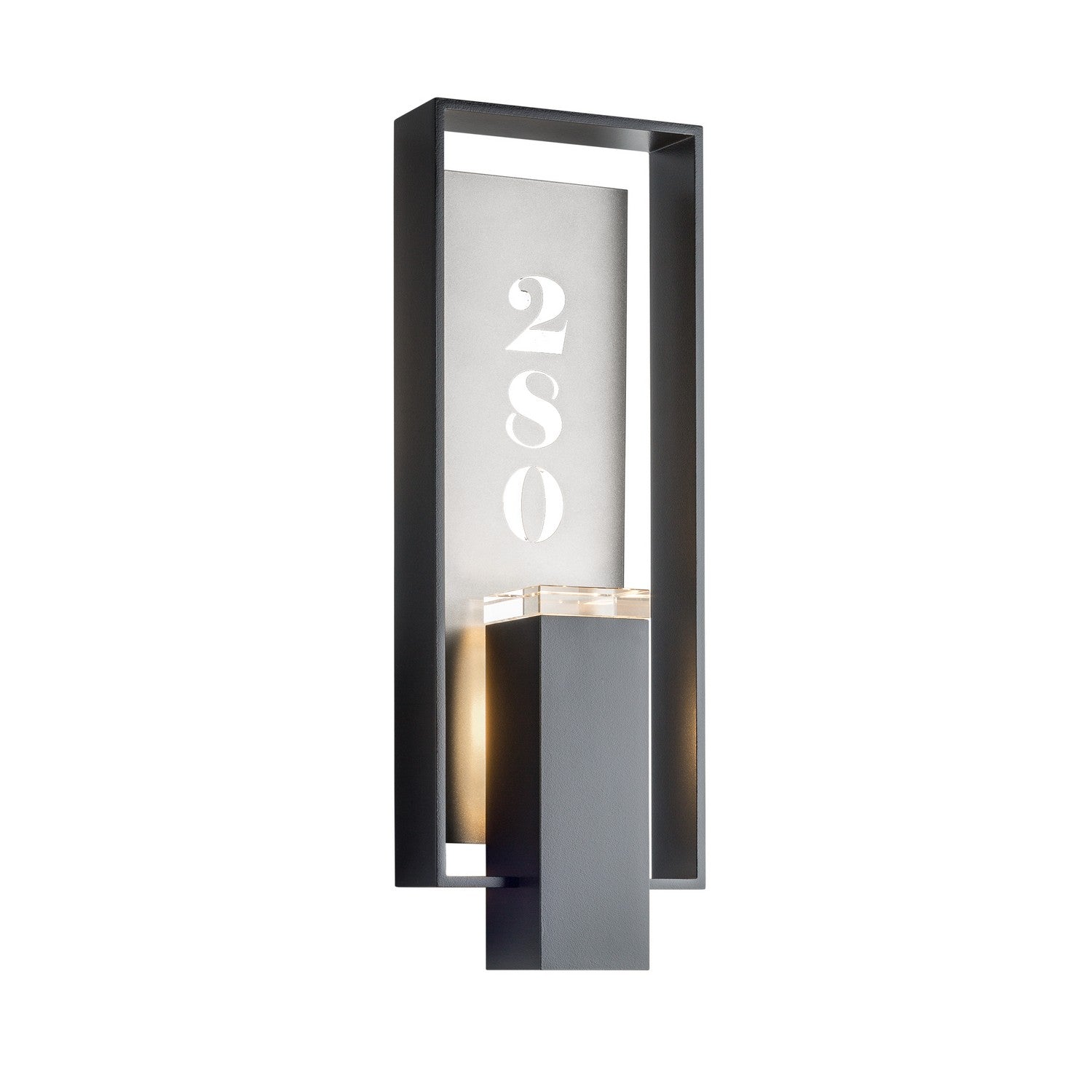 Hubbardton Forge - 302605-SKT-80-78-ZM0546 - Two Light Outdoor Wall Sconce - Shadow Box - Coastal Black