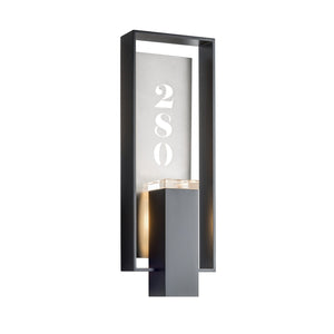 Hubbardton Forge - 302605-SKT-80-78-ZM0546 - Two Light Outdoor Wall Sconce - Shadow Box - Coastal Black
