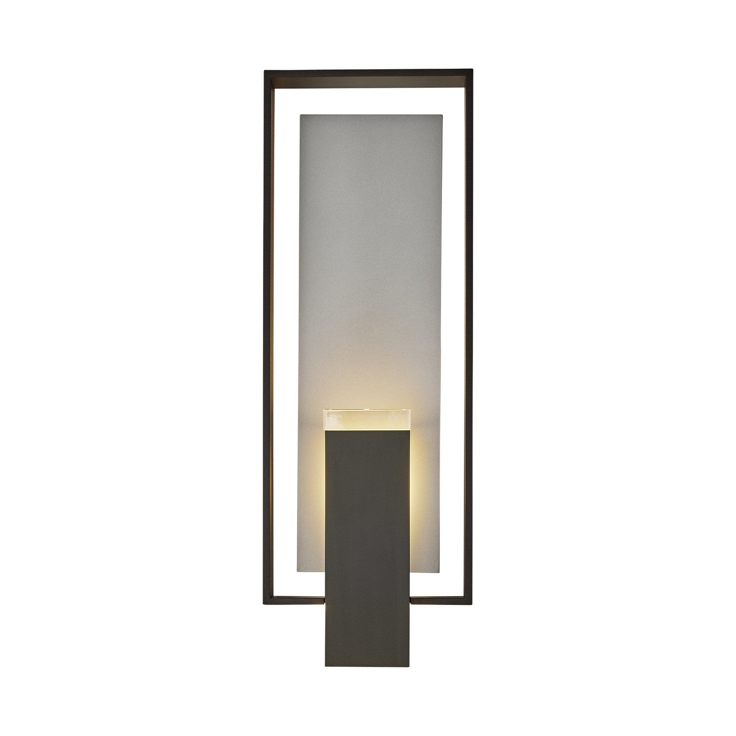 Hubbardton Forge - 302605-SKT-80-78-ZM0546 - Two Light Outdoor Wall Sconce - Shadow Box - Coastal Black
