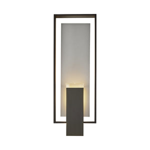 Hubbardton Forge - 302605-SKT-80-78-ZM0546 - Two Light Outdoor Wall Sconce - Shadow Box - Coastal Black