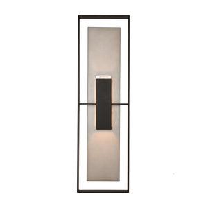 Hubbardton Forge - 302607-SKT-80-78-ZM0546 - Two Light Outdoor Wall Sconce - Shadow Box - Coastal Black