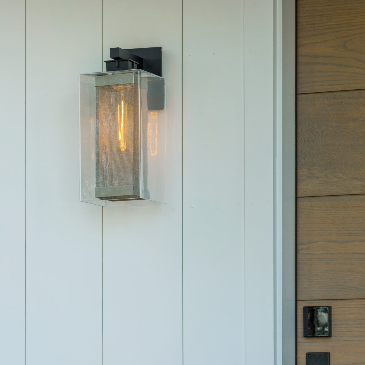 Hubbardton Forge - 304854-SKT-80-72-ZM0707 - Polaris Outdoor Large Sconce - Polaris - Coastal Black