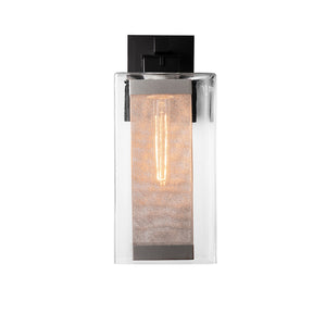 Hubbardton Forge - 304854-SKT-80-72-ZM0707 - One Light Outdoor Wall Sconce - Polaris - Coastal Black