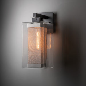 Hubbardton Forge - 304854-SKT-80-72-ZM0707 - One Light Outdoor Wall Sconce - Polaris - Coastal Black