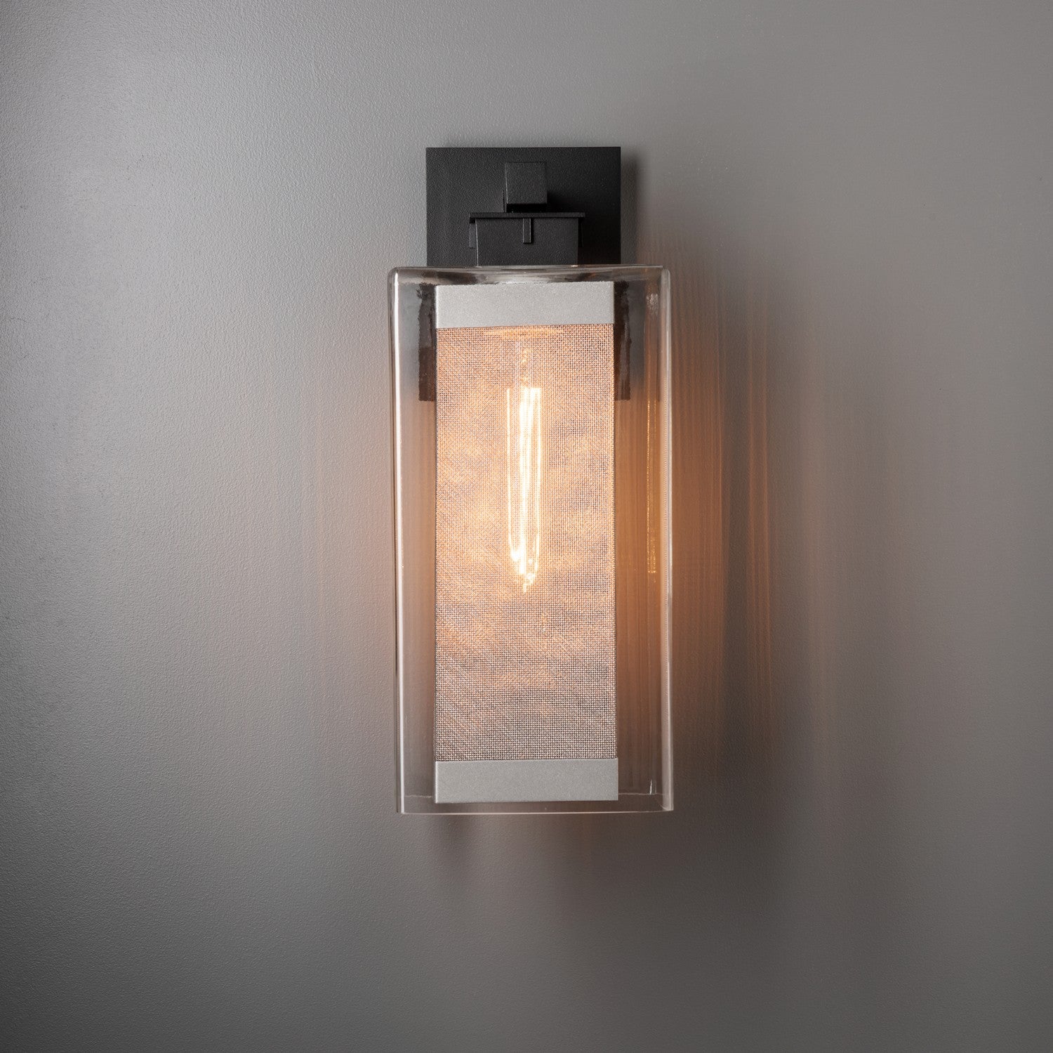 Hubbardton Forge - 304854-SKT-80-72-ZM0707 - Polaris Outdoor Large Sconce - Polaris - Coastal Black