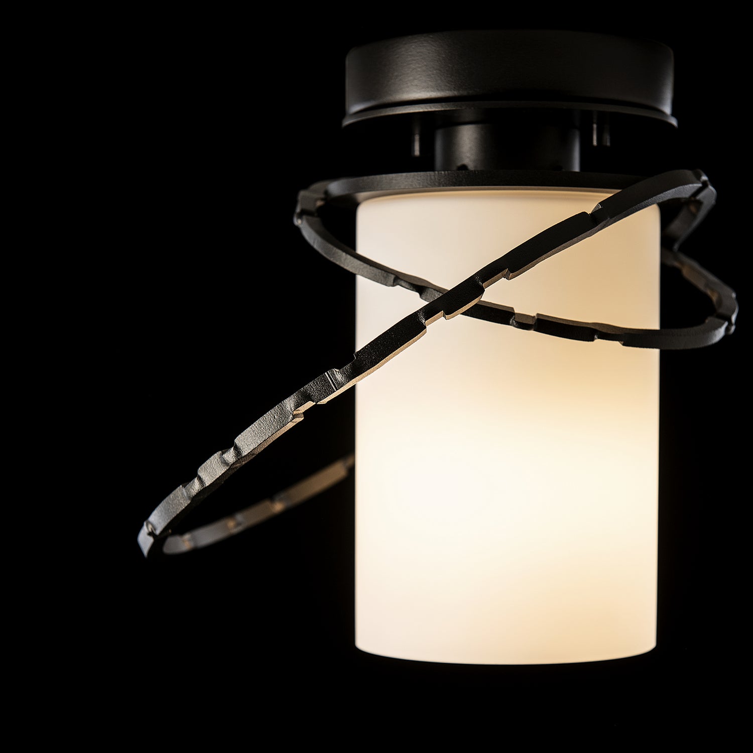 Hubbardton Forge - 352401-SKT-14-GG0160 - One Light Outdoor Semi-Flush Mount - Olympus - Coastal Oil Rubbed Bronze