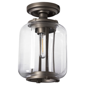 Hubbardton Forge - 352551-SKT-14-ZM0723 - One Light Outdoor Semi-Flush Mount - Fairwinds - Coastal Oil Rubbed Bronze