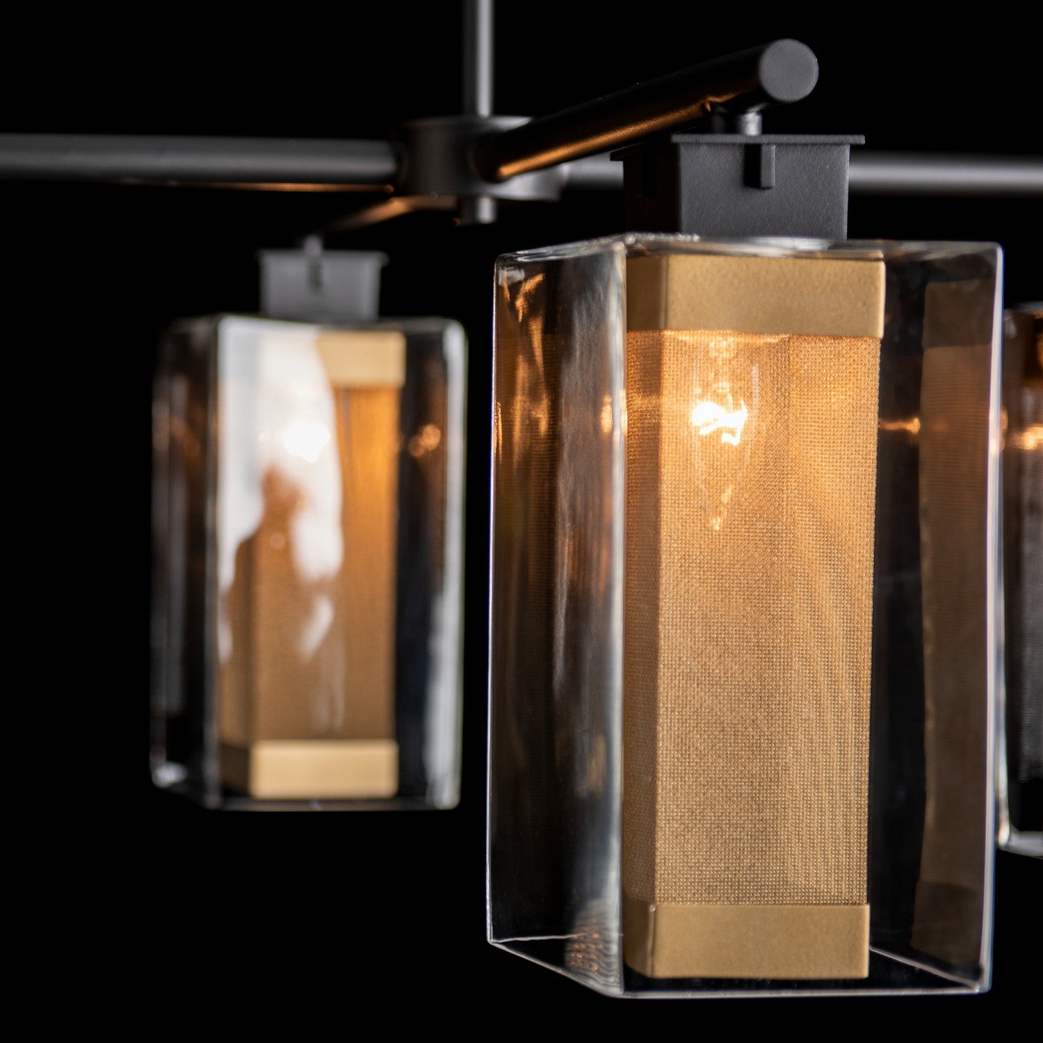 Hubbardton Forge - 364213-SKT-MULT-80-70-ZM0093 - Polaris Outdoor 4-Light Pendant - Polaris - Coastal Black