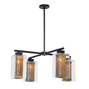 Hubbardton Forge - 364213-SKT-MULT-80-70-ZM0093 - Four Light Outdoor Pendant - Polaris - Coastal Black