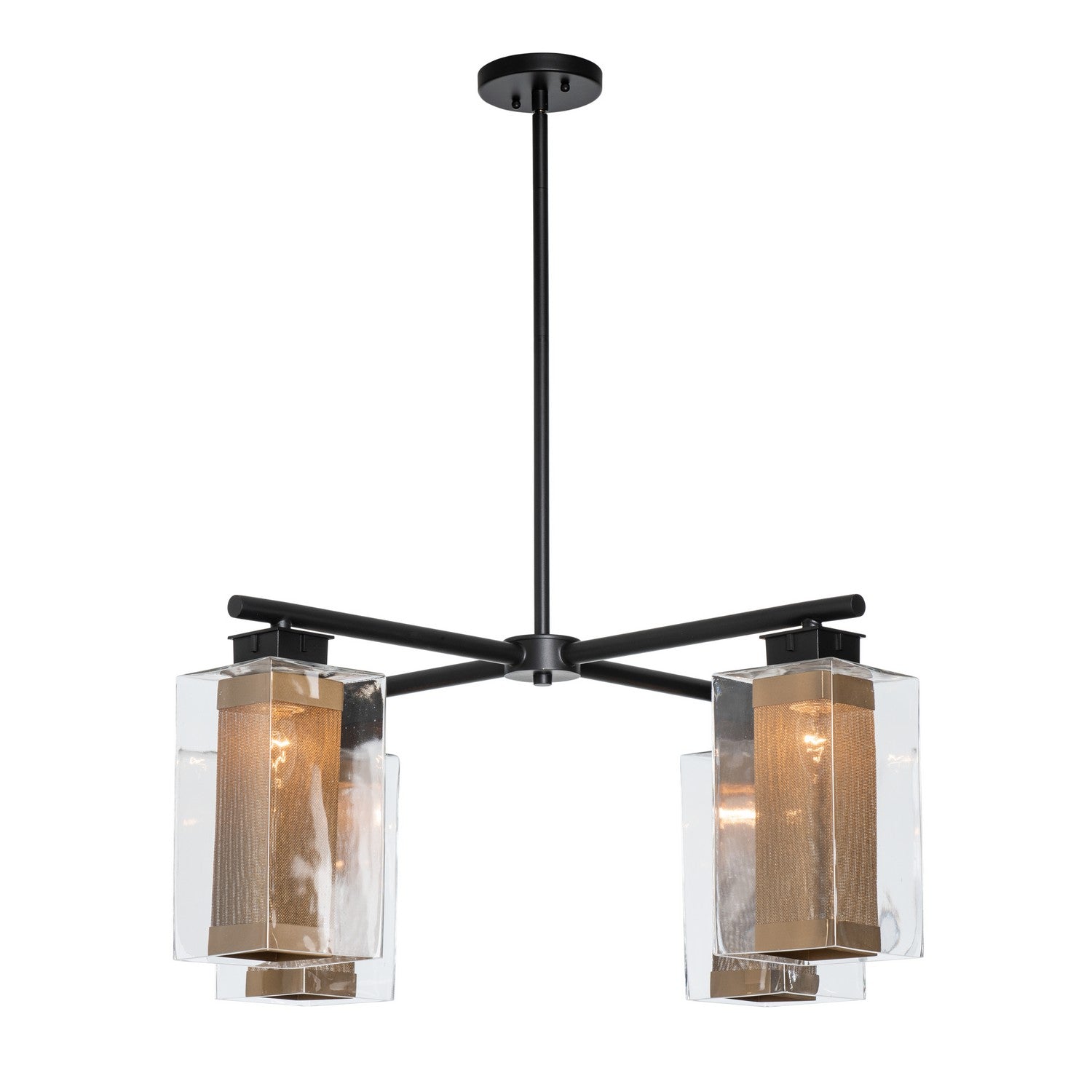 Hubbardton Forge - 364213-SKT-MULT-80-70-ZM0093 - Polaris Outdoor 4-Light Pendant - Polaris - Coastal Black