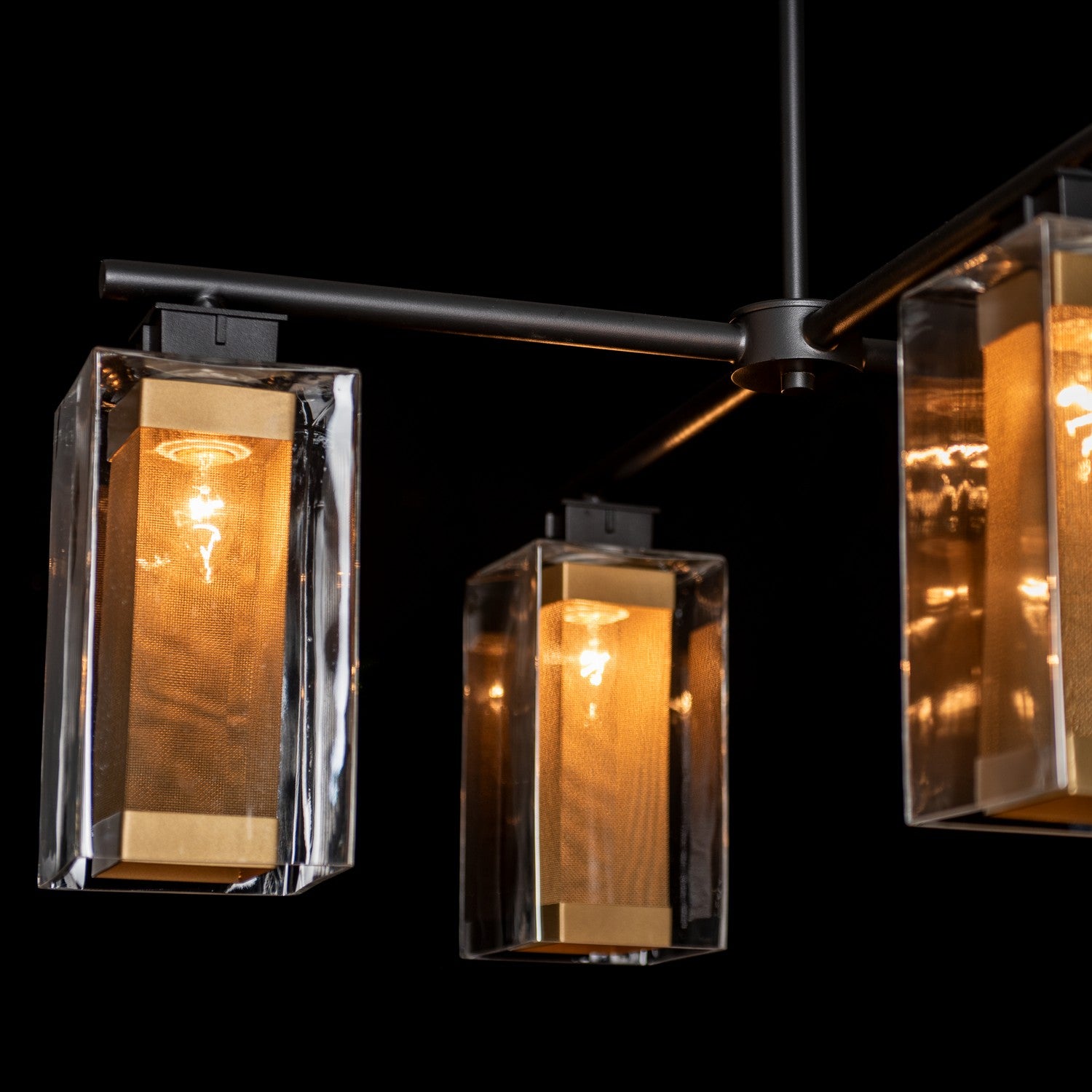 Hubbardton Forge - 364213-SKT-MULT-80-70-ZM0093 - Polaris Outdoor 4-Light Pendant - Polaris - Coastal Black