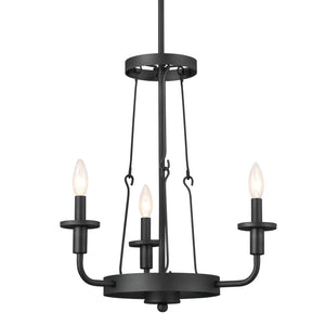 Kichler - 52450BKT - Three Light Mini Chandelier - Vetivene - Textured Black