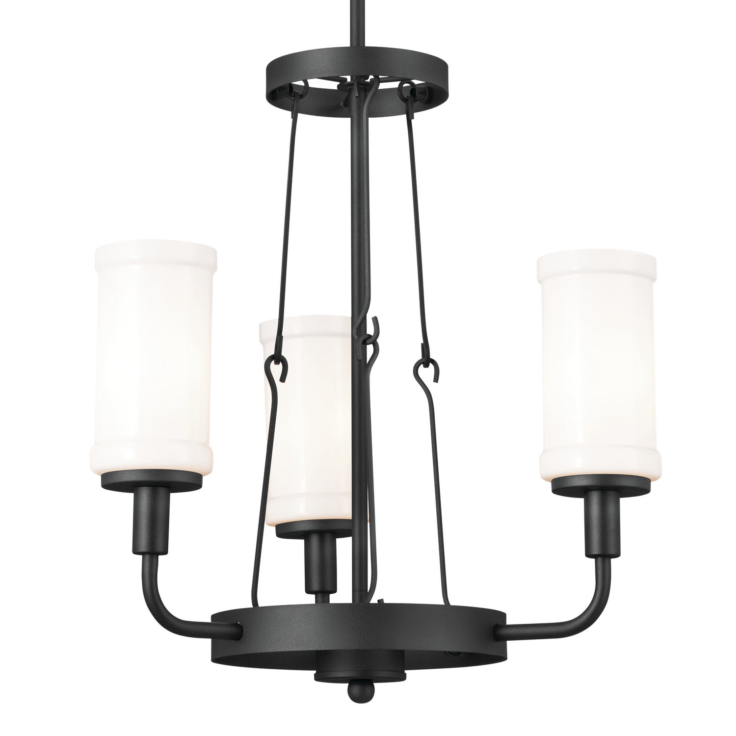 Kichler - 52450BKT - Three Light Mini Chandelier - Vetivene - Textured Black