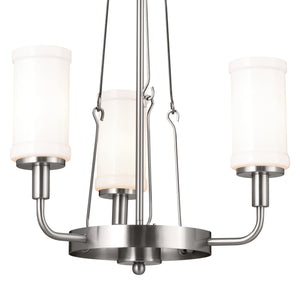 Kichler - 52450CLP - Three Light Mini Chandelier - Vetivene - Classic Pewter