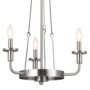 Kichler - 52450CLP - Three Light Mini Chandelier - Vetivene - Classic Pewter