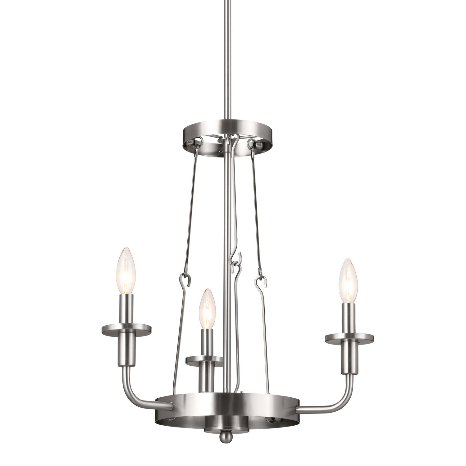 Kichler - 52450CLP - Three Light Mini Chandelier - Vetivene - Classic Pewter