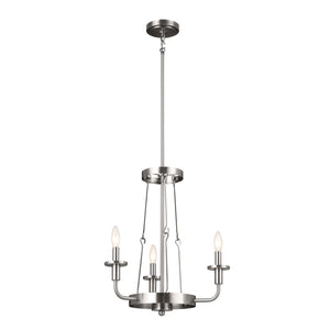 Kichler - 52450CLP - Three Light Mini Chandelier - Vetivene - Classic Pewter