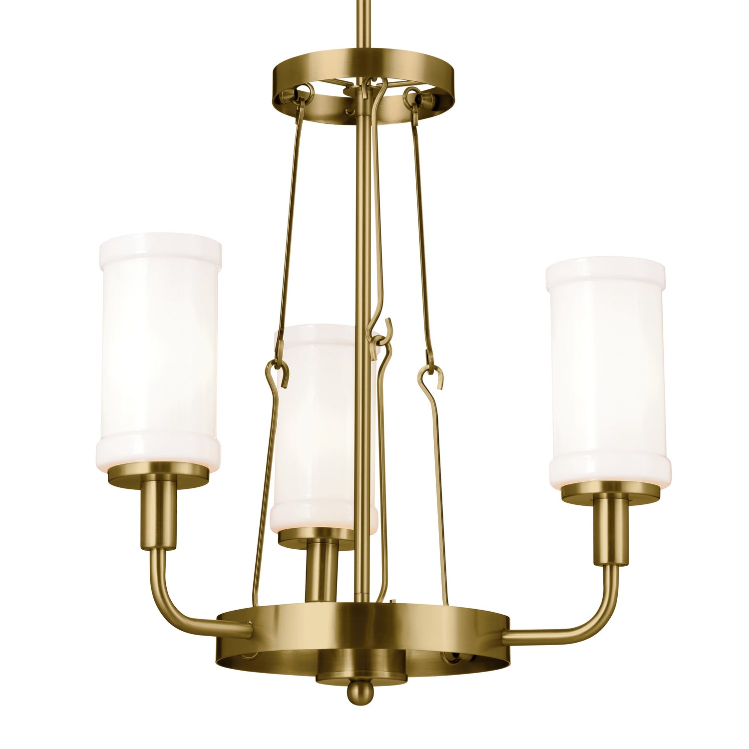 Kichler - 52450NBR - Three Light Mini Chandelier - Vetivene - Natural Brass