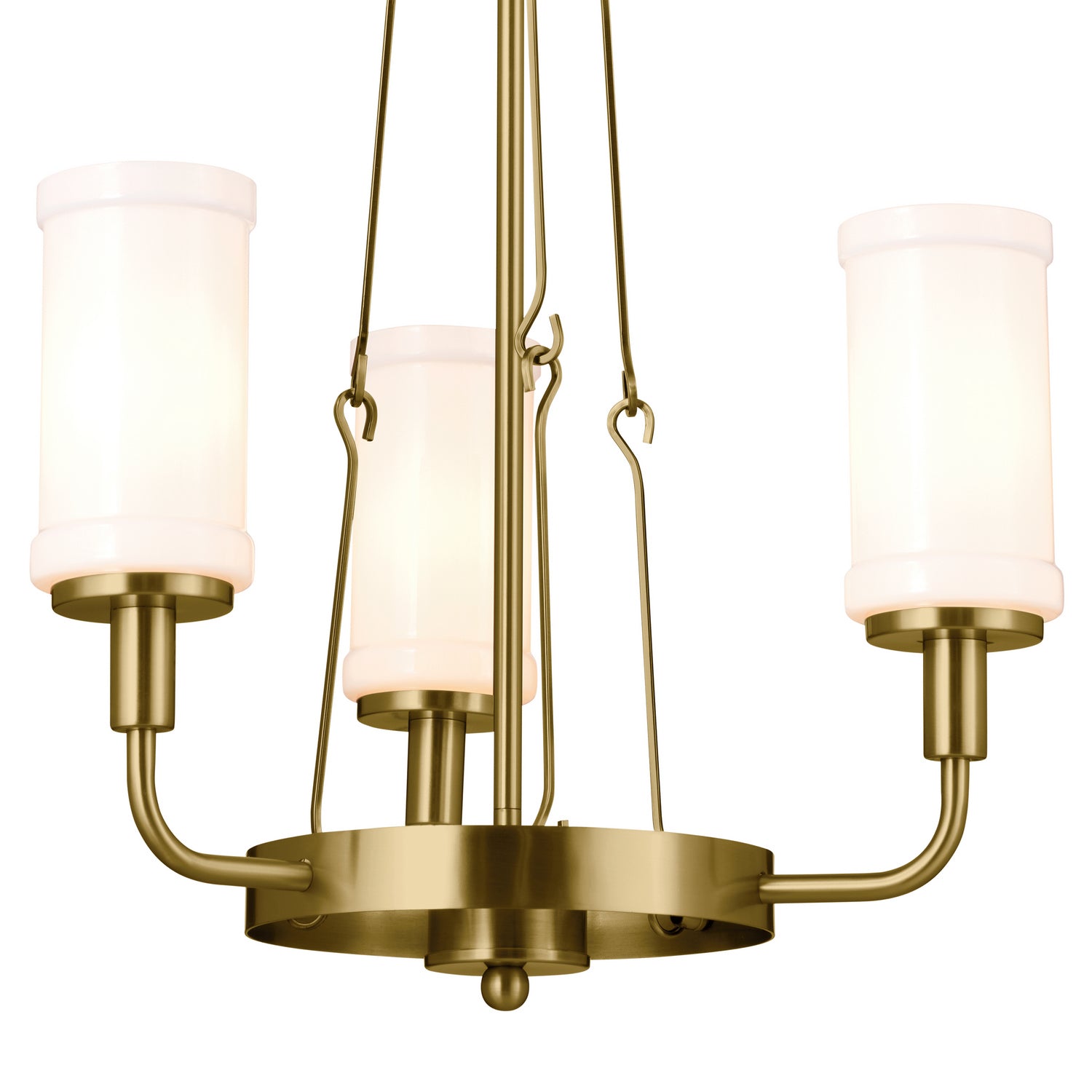 Kichler - 52450NBR - Three Light Mini Chandelier - Vetivene - Natural Brass