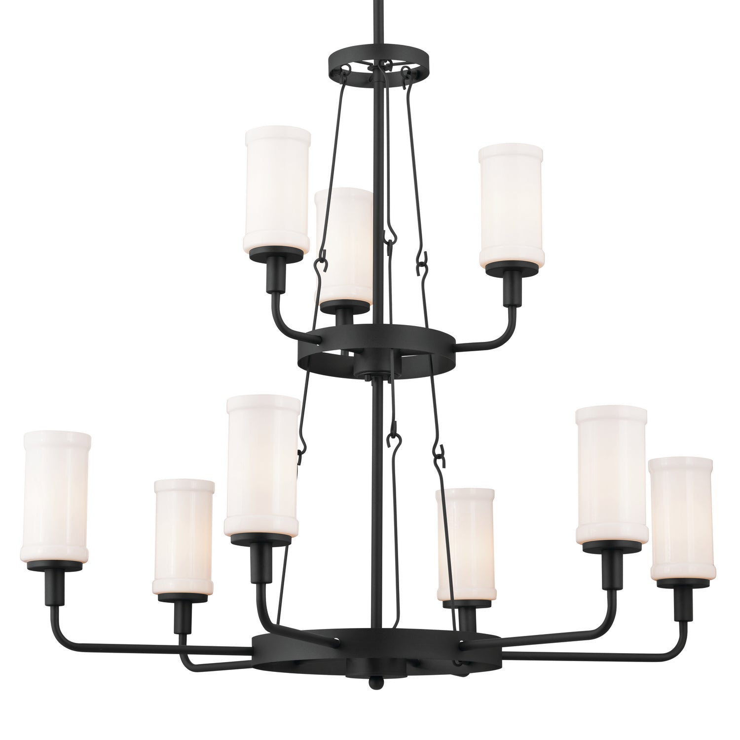 Kichler - 52452BKT - Nine Light Chandelier - Vetivene - Textured Black