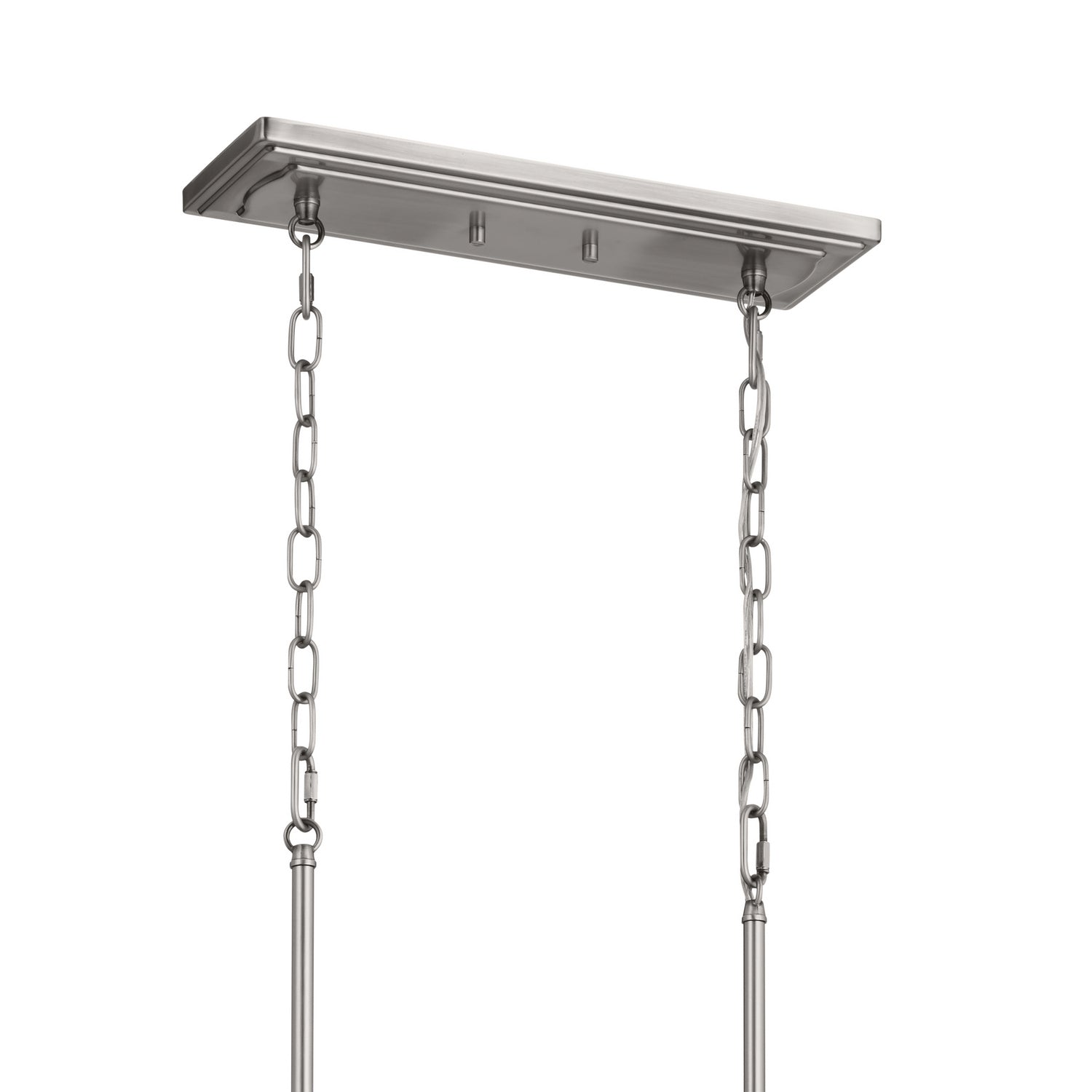 Kichler - 52453CLP - Eight Light Linear Chandelier - Vetivene - Classic Pewter