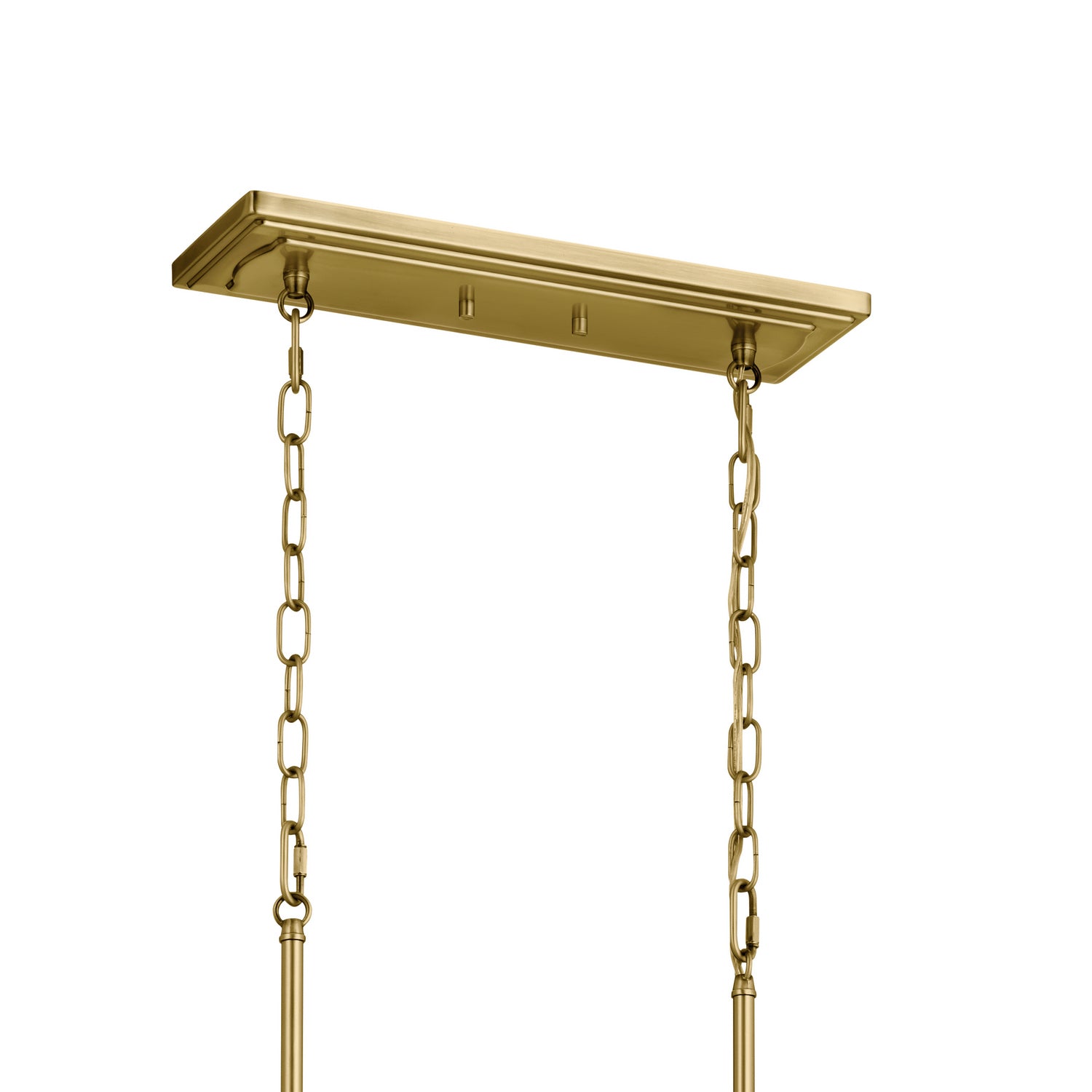 Kichler - 52453NBR - Eight Light Linear Chandelier - Vetivene - Natural Brass