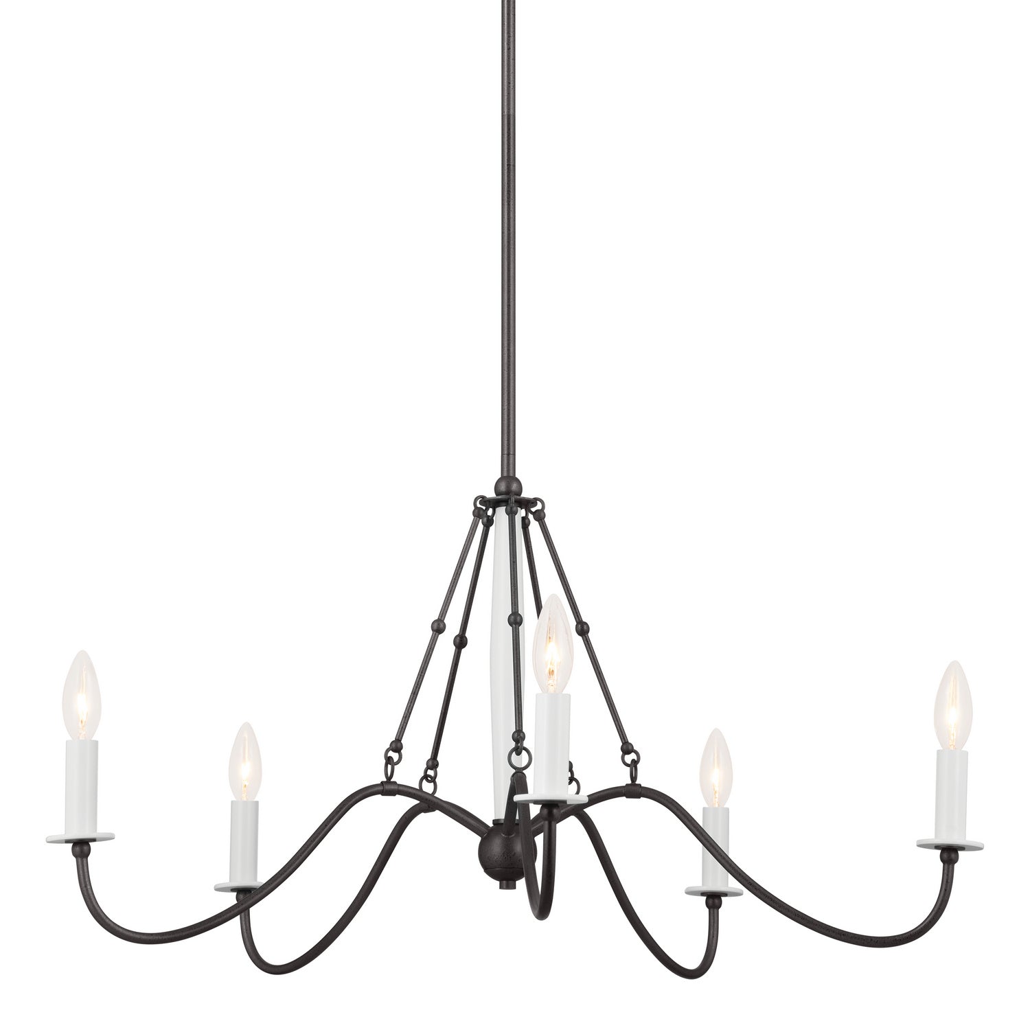 Kichler - 52455AVI - Five Light Chandelier - Freesia - Anvil Iron