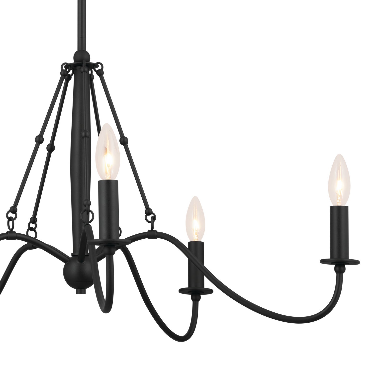 Kichler - 52455BKT - Five Light Chandelier - Freesia - Textured Black