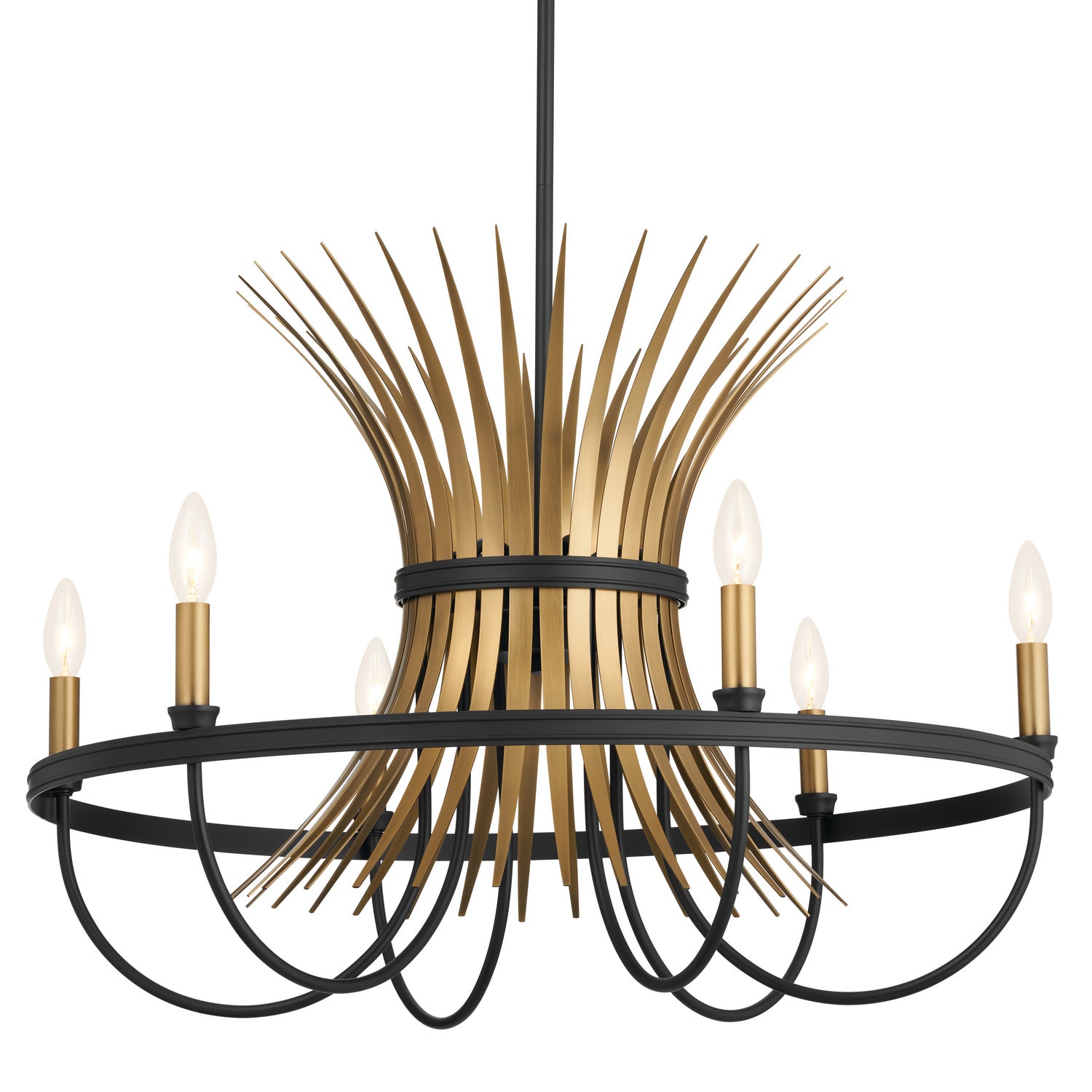 Kichler - 52458BK - Six Light Chandelier - Baile - Black