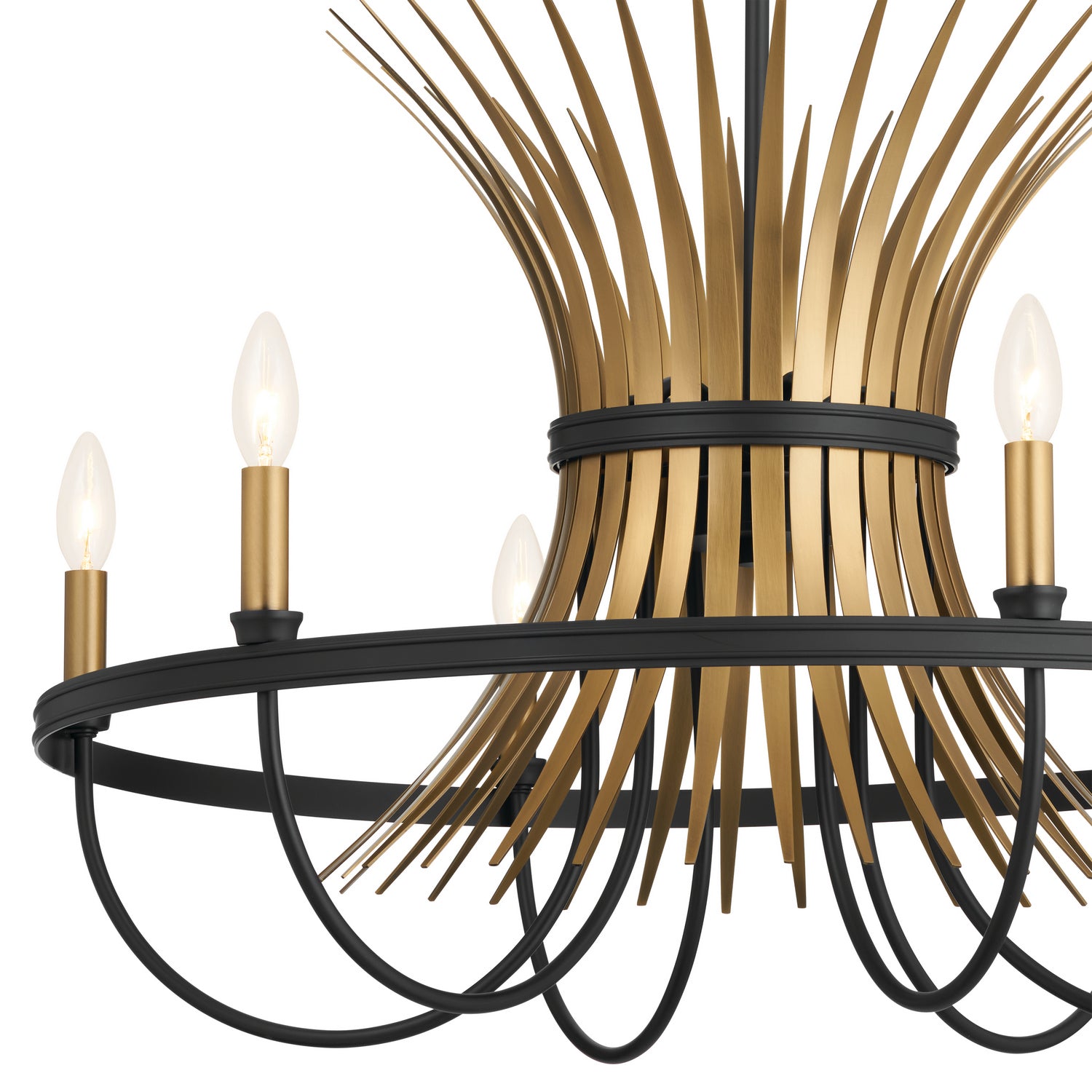 Kichler - 52458BK - Six Light Chandelier - Baile - Black