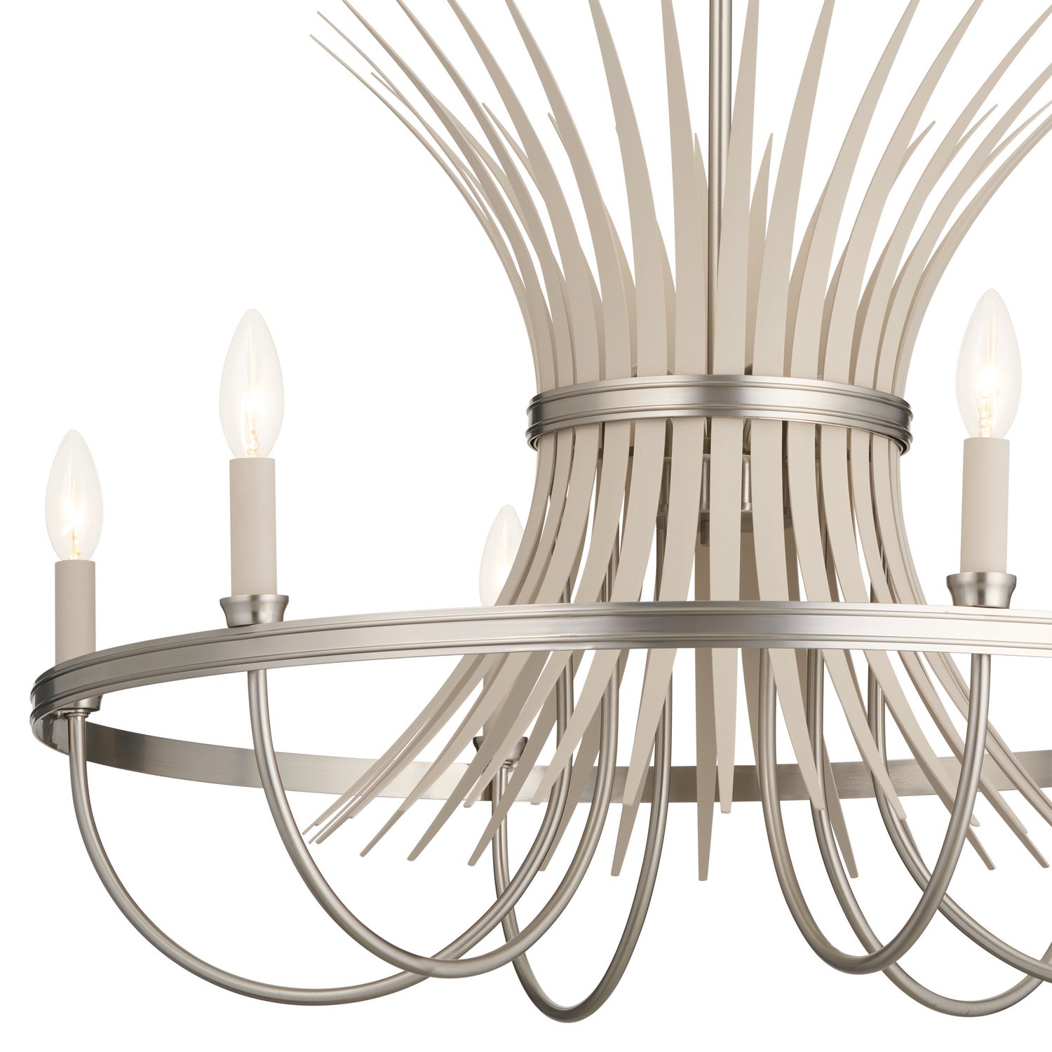 Kichler - 52458NI - Six Light Chandelier - Baile - Brushed Nickel