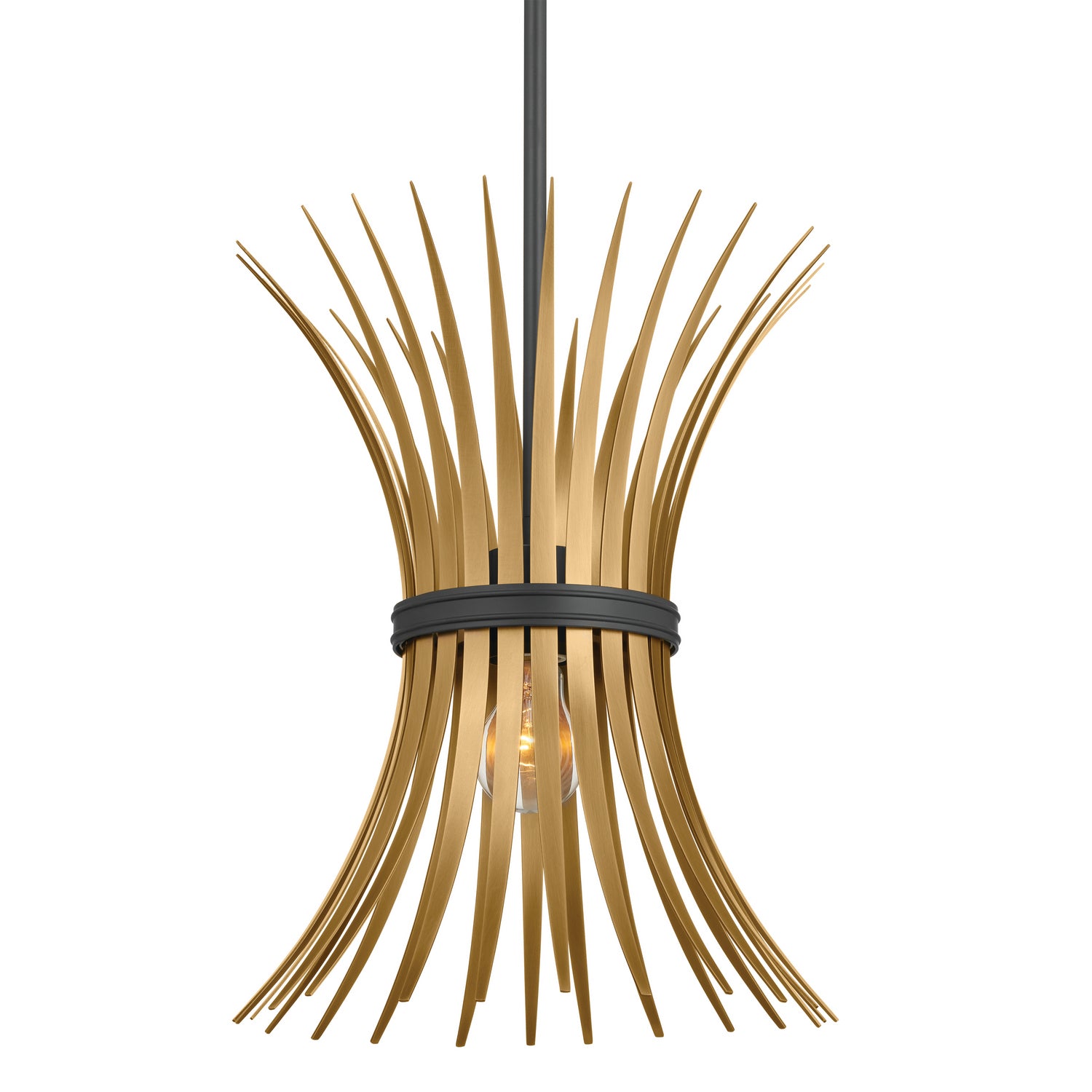 Kichler - 52460BK - One Light Pendant - Baile - Black