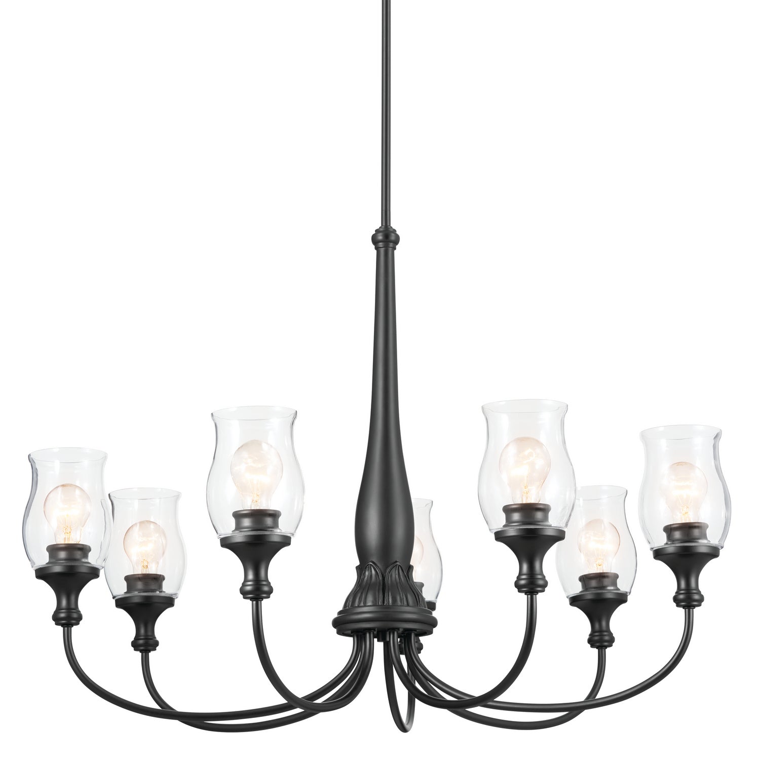 Kichler - 52469BK - Seven Light Chandelier - Melis - Black