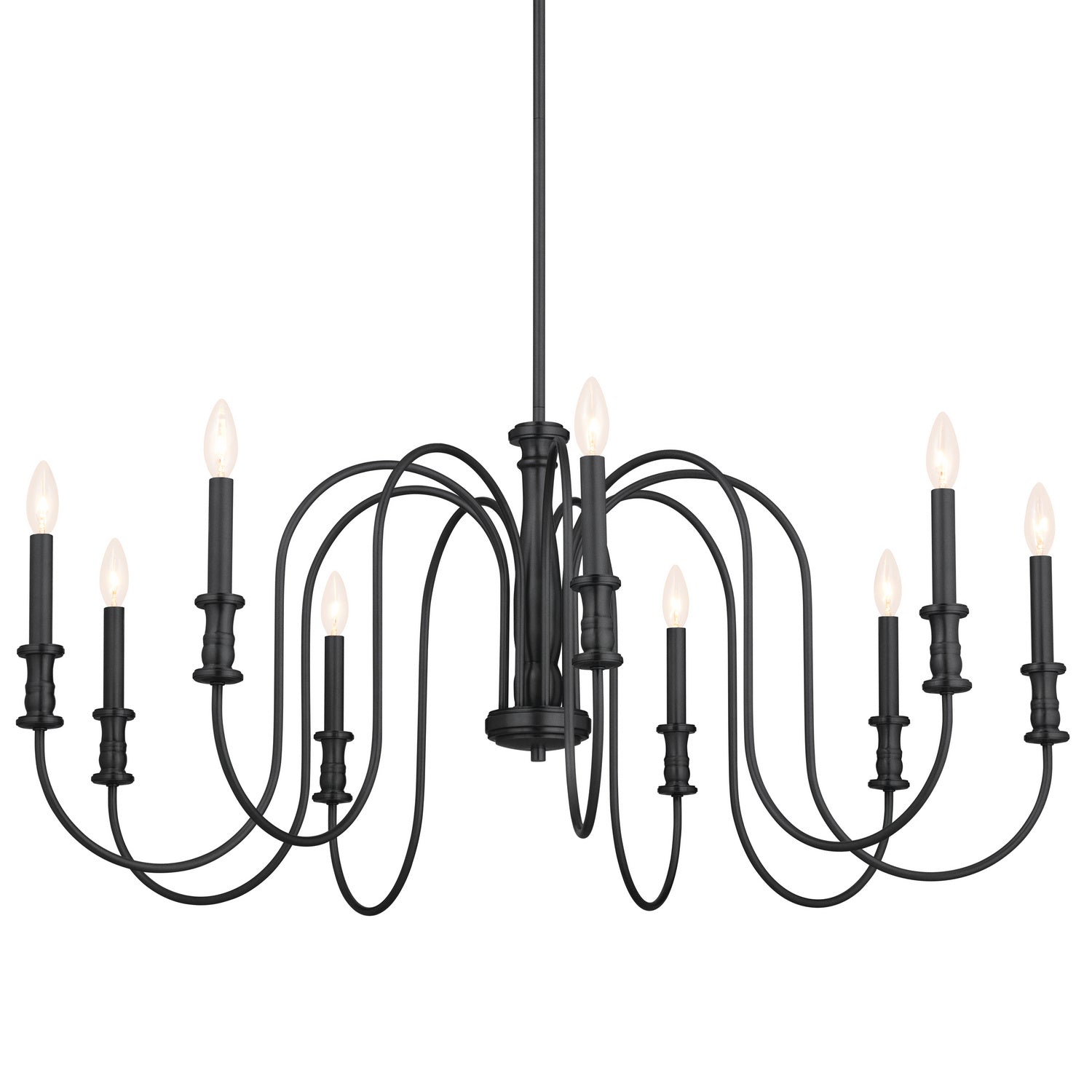 Kichler - 52471BK - Nine Light Chandelier - Karthe - Black