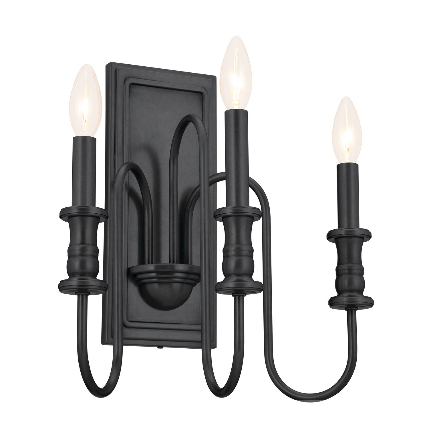 Kichler - 52473BK - Three Light Wall Sconce - Karthe - Black