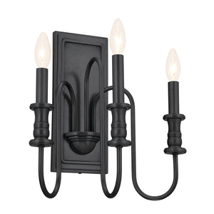 Kichler - 52473BK - Three Light Wall Sconce - Karthe - Black