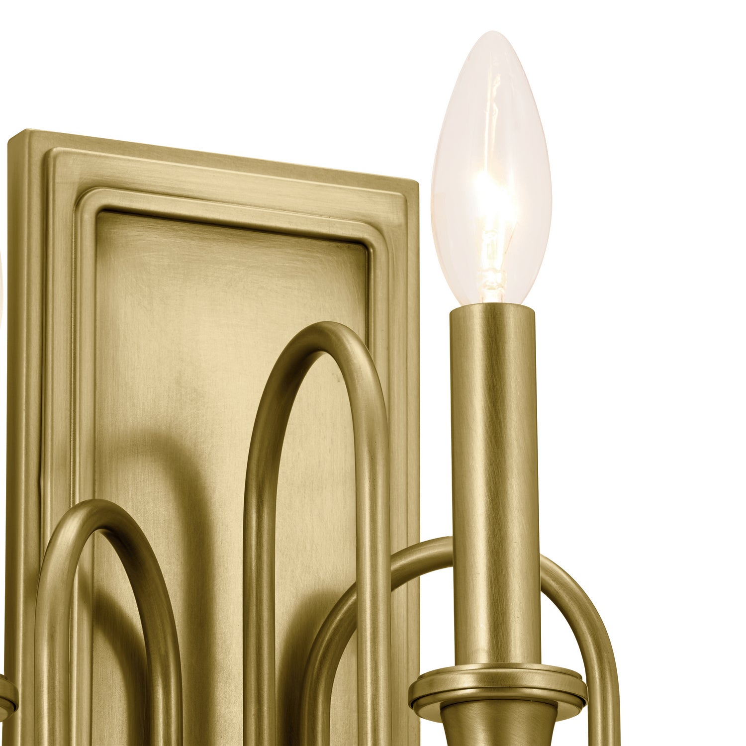 Kichler - 52473NBR - Three Light Wall Sconce - Karthe - Natural Brass